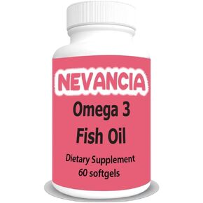 Omega-3 Fish Oil High in DHA & EPA, 1200 mg Omega-3, Ultra Potent, Promotes Heart & Brain Health, Natural Lemon Flavour, 60 Softgels