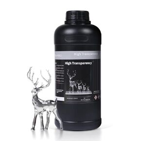NOVA3D 3D Printer Resin Ultra-Clear 405nm Rapid Curing Resin Designed for Monochrome LCD 3D Printing 1000g (Ultra Clear, 500g)