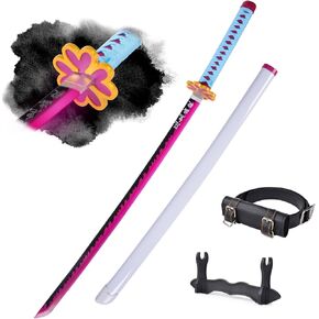 Light Up Anime Sword, 41 inch Long Katana Sword, Ultra-Detailed Cosplay Sostume, Including Sword Display Stand and Sword Strap,Rechargeable, Suitable for Cosplay, Display, Gift
