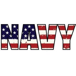 ION Graphics Navy American Flag Vinyl Decal Sticker - Navy Bumper Sticker - Perfect Navy Father Mother Parent Soldier Military Gift - Made in The USA Size: 5 x 2.5 inch