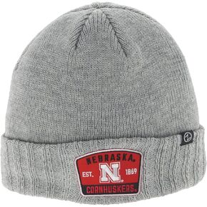 ZHATS Standard NCAA Officially Licensed Beanie Hat Ranger Patch Switch Light Grey, One Size