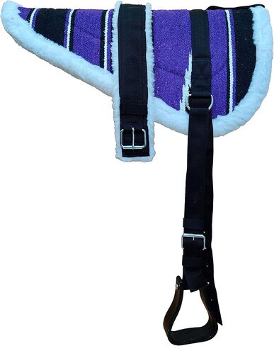 Y&Z- Ride with Time Premium Horse Bareback Pad with Stirrups and Girth - Multicolor, Equestrian Comfort Gears for Comfy Rides in Saudi Arabia