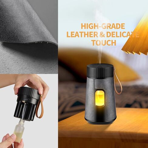 CJC Waterless Aromatherapy Diffuser,Scent Air Machine for Home,Wirelessly Aromatherapy Nebulizer,Anti Oil Leakage Design,1/2/3H Timers Modes & 3 Mist Level,for Bedroom,Living Room,Office,Car (Black) in Saudi Arabia
