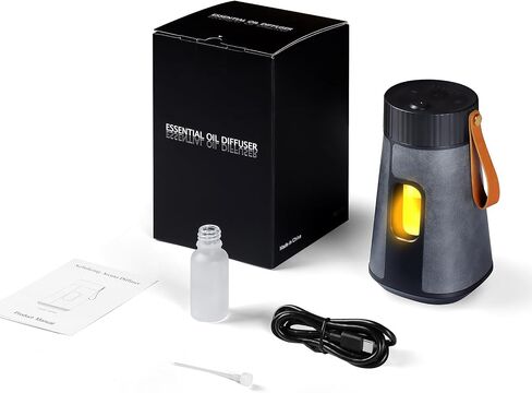 CJC Waterless Aromatherapy Diffuser,Scent Air Machine for Home,Wirelessly Aromatherapy Nebulizer,Anti Oil Leakage Design,1/2/3H Timers Modes & 3 Mist Level,for Bedroom,Living Room,Office,Car (Black) in Saudi Arabia