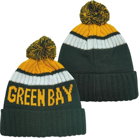 Football City Beanie 2024 Fashion Knit Pom-Pom Hat Soft Headwear Cuffed Winter Hat Sport Fans Gift for Men Women Kids in Saudi Arabia