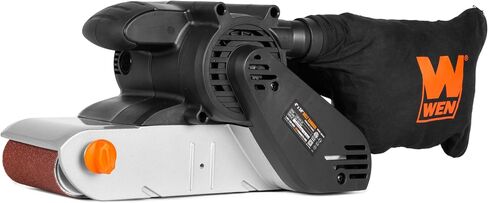 WEN 10-Amp 4-by-24-Inch مجموعة السرعات المتغيرة المحمولة وآلة الصنفرة بحزام الطاولة (HB424V) in Kuwait