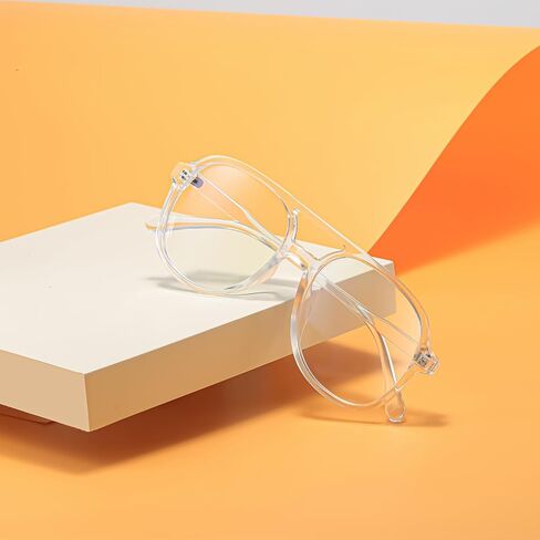 Plastic Pilot Anti-Blue Light Glasses for Women Men Classic Vintage Trendy Square Aviators in Kuwait