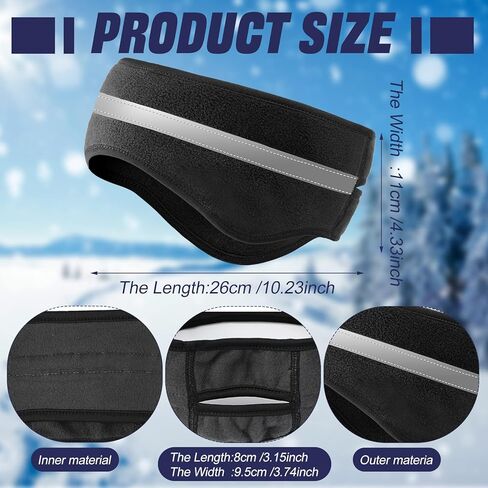 Lasnten 3 قطع الشتاء الأذن دفئا عقال للنساء ذيل حصان عقال عاكس عقال الصوف تشغيل الأذن يفشل الأذن يغطي للطقس البارد الرياضة في الهواء الطلق in Kuwait