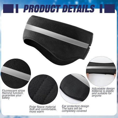 Lasnten 3 قطع الشتاء الأذن دفئا عقال للنساء ذيل حصان عقال عاكس عقال الصوف تشغيل الأذن يفشل الأذن يغطي للطقس البارد الرياضة في الهواء الطلق in Kuwait