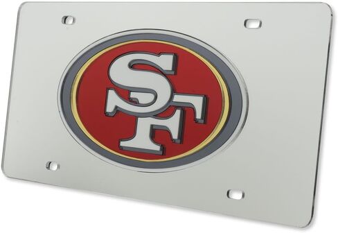 لوحة ترخيص فضية مقطوعة بالليزر من ريكو سان فرانسيسكو 49ers in Kuwait
