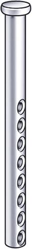 القطر: 7/16 × 2 - 1/2 بوصة دبوس Clevis قابل للتعديل، دبابيس عين مسامية ذات 8 فتحات، دبابيس Clevis عالمية، قفل لملحقات محرك الديزل البارد في آلة الزراعة (4 عبوات) in Saudi Arabia