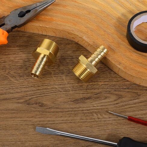 قطعتان من تركيبات خرطوم الهواء، تركيبات بارب لخرطوم الهواء 1/2 بوصة بارب × 3/4 بوصة خرطوم ذكر NPT إلى وصلة تركيب الأنابيب طقم تركيب إصلاح خرطوم الهواء الشائك in Saudi Arabia