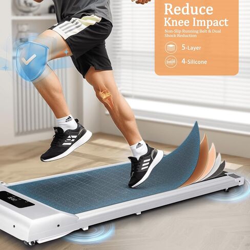 Walking Pad, Walking Pad Treadmills for Home Small, Under Desk Treadmill, Desk Treadmill for Office Under Desk, Portable Treadmill, 3 in 1 Small Treadmill in LED Display with Remote Control in Saudi Arabia
