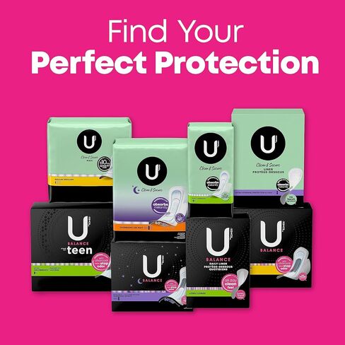 فوط U من Kotex Balance رفيعة للغاية مع أجنحة، امتصاص منتظم، 36 قطعة (قد تختلف التعبئة) in Saudi Arabia