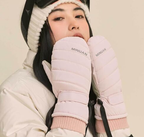Women Winter-Ski-Mittens Gloves Waterproof-Snow-Gloves Warm Touchscreen Mittens for Cold Weather Snowboarding in Kuwait