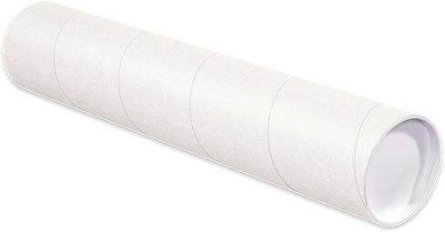 AVIDITI Cardboard Tubes with Caps, 48"L x 4"W x 4"H, Pack of 15 | Poster Tube for Mailing and Storage of Blueprints, Artwork, Crafts, Long Art Holder, 48 inches in Saudi Arabia