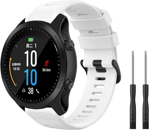 Meliya Bands Compatible with Garmin Forerunner 945/935 Watch Band, Forerunner 965/955 Watch Band Women Men, Soft Silicone Sport Replacement Strap for Garmin Forerunner 965 955 945 935 Smart Watch in Saudi Arabia