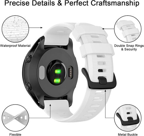 Meliya Bands Compatible with Garmin Forerunner 945/935 Watch Band, Forerunner 965/955 Watch Band Women Men, Soft Silicone Sport Replacement Strap for Garmin Forerunner 965 955 945 935 Smart Watch in Saudi Arabia