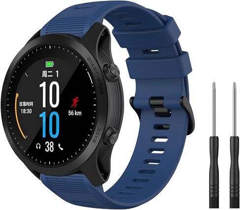 Meliya Bands Compatible with Garmin Forerunner 945/935 Watch Band, Forerunner 965/955 Watch Band Women Men, Soft Silicone Sport Replacement Strap for Garmin Forerunner 965 955 945 935 Smart Watch in Saudi Arabia