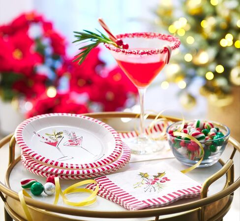American Greetings 36-Count 7 in. Dessert Plates by Kathy Davis, Christmas Party Supplies in Saudi Arabia