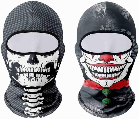 2 Pack Neck Gaiter with Ear Loops Full Head Mask Neck Covers Bandana Cloth Face Gaiter Mask Headwear in Saudi Arabia