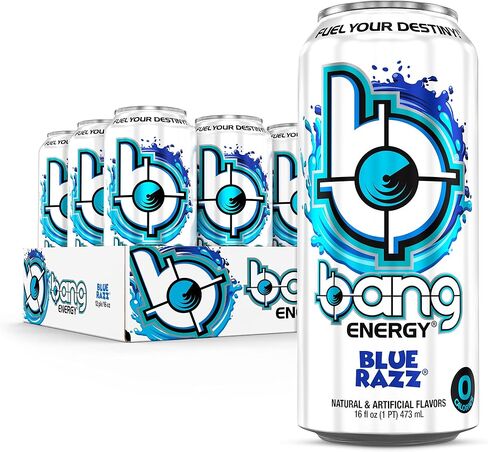 Bang Energy Blue Razz, Sugar-Free Energy Drink, 16-Ounce (Pack of 12) in Saudi Arabia