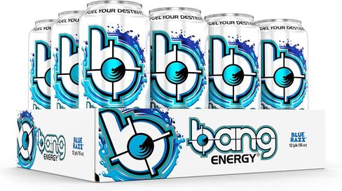 Bang Energy Blue Razz, Sugar-Free Energy Drink, 16-Ounce (Pack of 12) in Saudi Arabia
