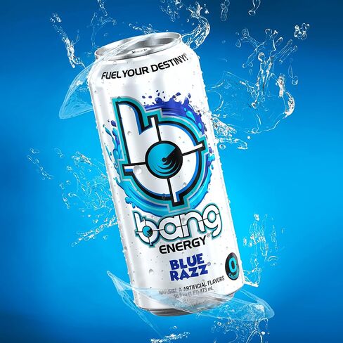 Bang Energy Blue Razz, Sugar-Free Energy Drink, 16-Ounce (Pack of 12) in Saudi Arabia