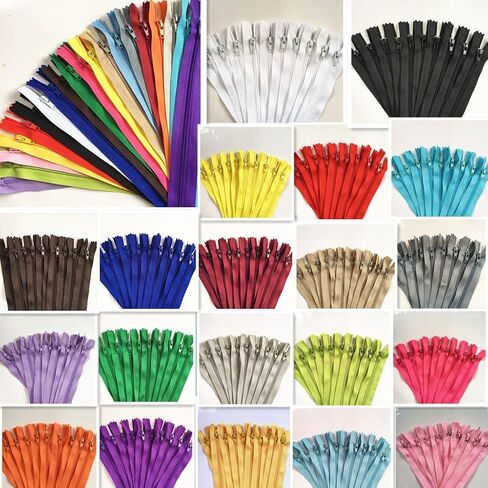 WKXFJJWZC 50pcs 14 Inch (35cm) Nylon Coil Zippers Bulk for Sewing Crafts 40 Color (14 inch) in Saudi Arabia