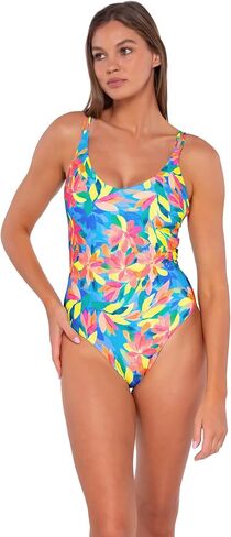 Sunsets Women's Standard Veronica V-Neck One Piece Swimsuit with Removable Cup in Saudi Arabia