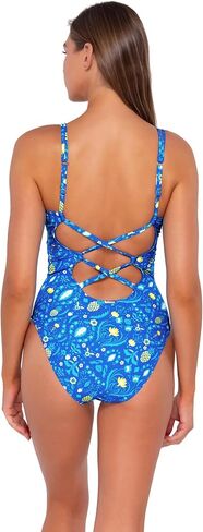 Sunsets Women's Standard Veronica V-Neck One Piece Swimsuit with Removable Cup in Saudi Arabia