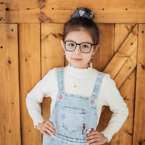 Kids Blue Light Blocking Glasses for Girls Boys, Anti Bluelight Clear Reading Glasses, Computer Fake Glasses UV400 in Saudi Arabia