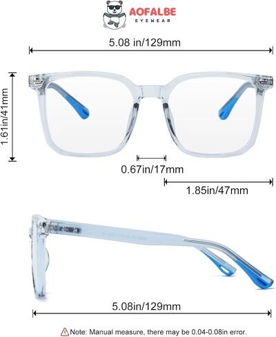 Kids Blue Light Blocking Glasses for Girls Boys, Anti Bluelight Clear Reading Glasses, Computer Fake Glasses UV400 in Saudi Arabia