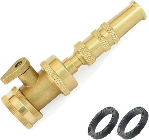 بخاخ فوهة خرطوم حديقة قابل للتعديل من PLG مع مجموعة صمامات الإغلاق - مرفق بزاوية 45 درجة وقبضة مريحة للري بدون جهد in Kuwait