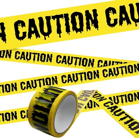 1.9 inch x 82 ft Halloween Decorations Caution Tape, DO NOT Enter Halloween Caution Tape Roll, Scary Hazard Warning Tape for Crime Scene Halloween Party Decorations Indoor Outdoor in Saudi Arabia