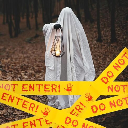 1.9 inch x 82 ft Halloween Decorations Caution Tape, DO NOT Enter Halloween Caution Tape Roll, Scary Hazard Warning Tape for Crime Scene Halloween Party Decorations Indoor Outdoor in Saudi Arabia