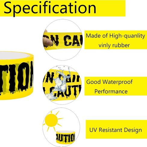 1.9 inch x 82 ft Halloween Decorations Caution Tape, DO NOT Enter Halloween Caution Tape Roll, Scary Hazard Warning Tape for Crime Scene Halloween Party Decorations Indoor Outdoor in Saudi Arabia