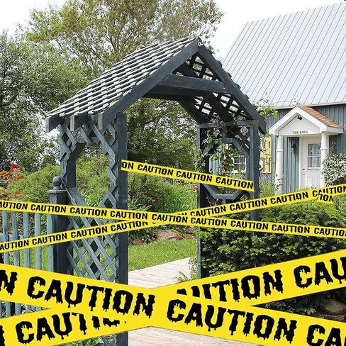 1.9 inch x 82 ft Halloween Decorations Caution Tape, DO NOT Enter Halloween Caution Tape Roll, Scary Hazard Warning Tape for Crime Scene Halloween Party Decorations Indoor Outdoor in Saudi Arabia
