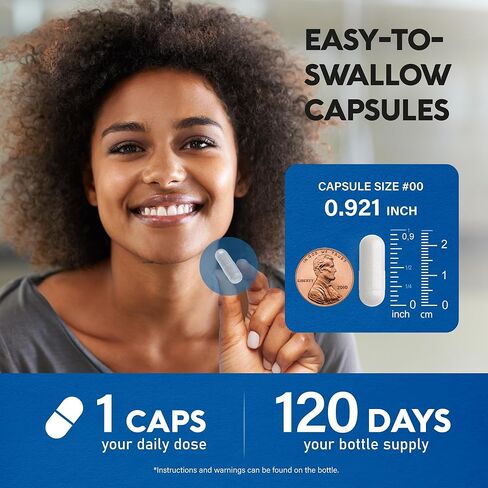 مكمل إل ثيانين 200 مجم - ل-ثيانين وأشواغاندا نباتي - دعم النوم والاسترخاء والتركيز وتخفيف التوتر - مع المغنيسيوم وفيتامينات د3 وب6 وب12 - لا يسبب النعاس - صنع في الولايات المتحدة الأمريكية، 120 كبسولة in Kuwait