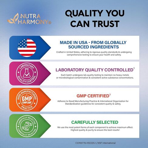 مكمل إل ثيانين 200 مجم - ل-ثيانين وأشواغاندا نباتي - دعم النوم والاسترخاء والتركيز وتخفيف التوتر - مع المغنيسيوم وفيتامينات د3 وب6 وب12 - لا يسبب النعاس - صنع في الولايات المتحدة الأمريكية، 120 كبسولة in Kuwait