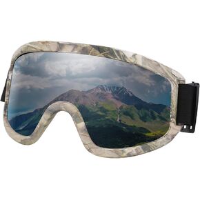Ski Goggles Motocross Bike Racing Skate Goggles Windproof Anti-Fog Glasses UV Protection for Women Men Adult