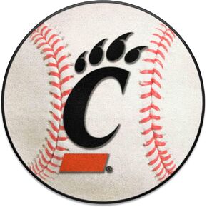 FANMATS 1250 Cincinnati Bearcats Baseball Shaped Accent Rug - 27in. Diameter