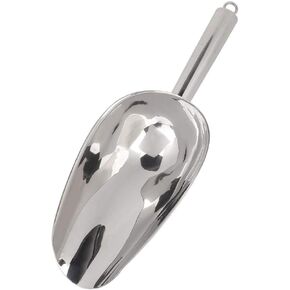 DEWIN Stainless Steel Ice Scoop 18 OZ, Metal Ice Scooper For Ice Maker, Multipurpose For Candy Kitchen Bar Party Wedding Pet Animal Dog Food Scoop Beach Shovel