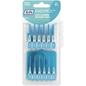 TEPE Easy Pick Interdental Brush Blue, Size M/L, (Pack of 36), M/L (Pack of 36)
