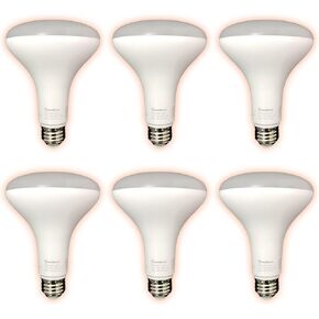 GoodBulb BR30 LED Light Bulb, 11-Watt (65W Equivalent) Dimmable, Energy Efficient LED Reflector, 3000K Warm White, 850-Lumens, E26 Base (Pack of 6)