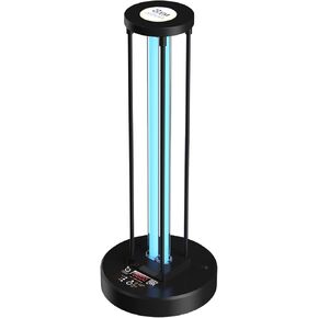 Ultraviolet Germicidal Lamp, 36w Ozone UV Light for Whole Room, Three-Step Timing Remote Control, Blue Light for Home/Office/School