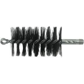 Trash Chute Door Supply Round Furnace Boiler Tube Brush Head Double Spiral with Loop (Wire, 1.75 Inch Diameter for 2 Inch Tubes)