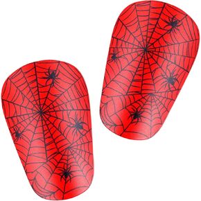 Spider Mini Soccer Shin Guards, 3.94x2.36 Inch Extra Small Shin Guards Football Soccer Shin Pads Protective Shin Guards Equipment for Teenagers Kids Adults Youth Girls Boys