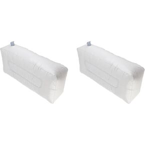 Kayak Inflatable Seat Cushion, Pack of 2 Soft PVC Inflatable Seat Cushion Moisture Proof Portable Fishing Boat Cushion for Kayak Inflatable Boat Fishing Boat Outdoor Projects, Gray
