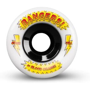 Blood Orange Bangers 65mm & 70mm Longboard Wheels - for Sliding, Cruising, Freeride, Downhill, Surfskate, Longboard Dancing.